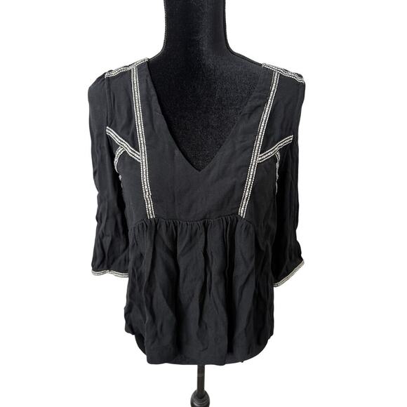 BA&SH Amber Blouse - Black - Small - Picture 4 of 5